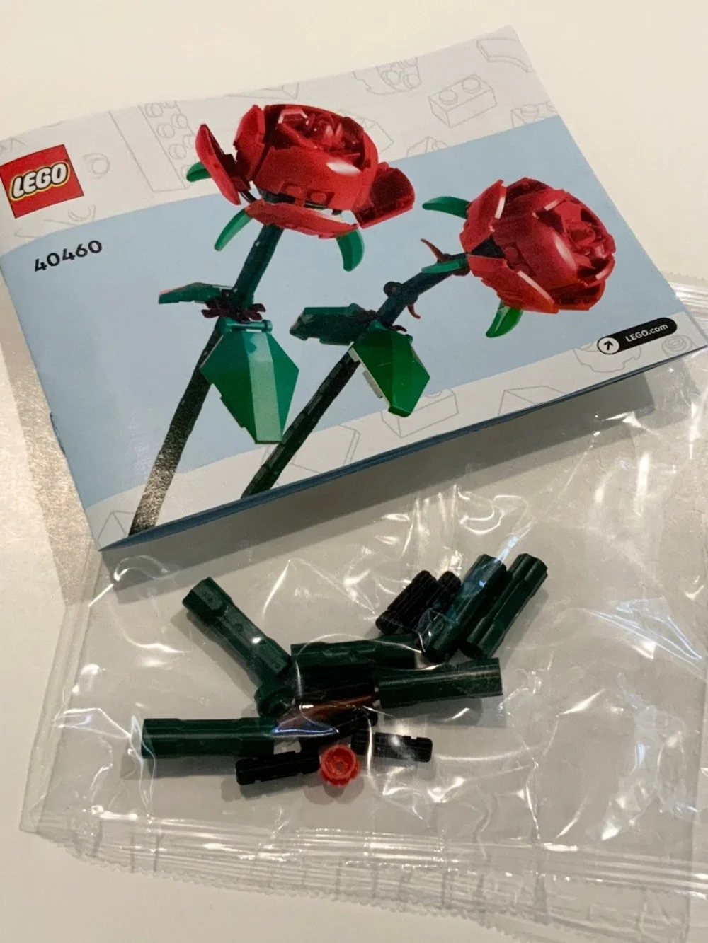 LEGO🌹Botanical Collection Rose 40460 🥀 Instruction Booklet & Extra Spare Parts